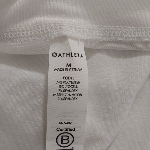 Athleta Essence Mesh Hybrid Tee NWT Sz M - Picture 5 of 6